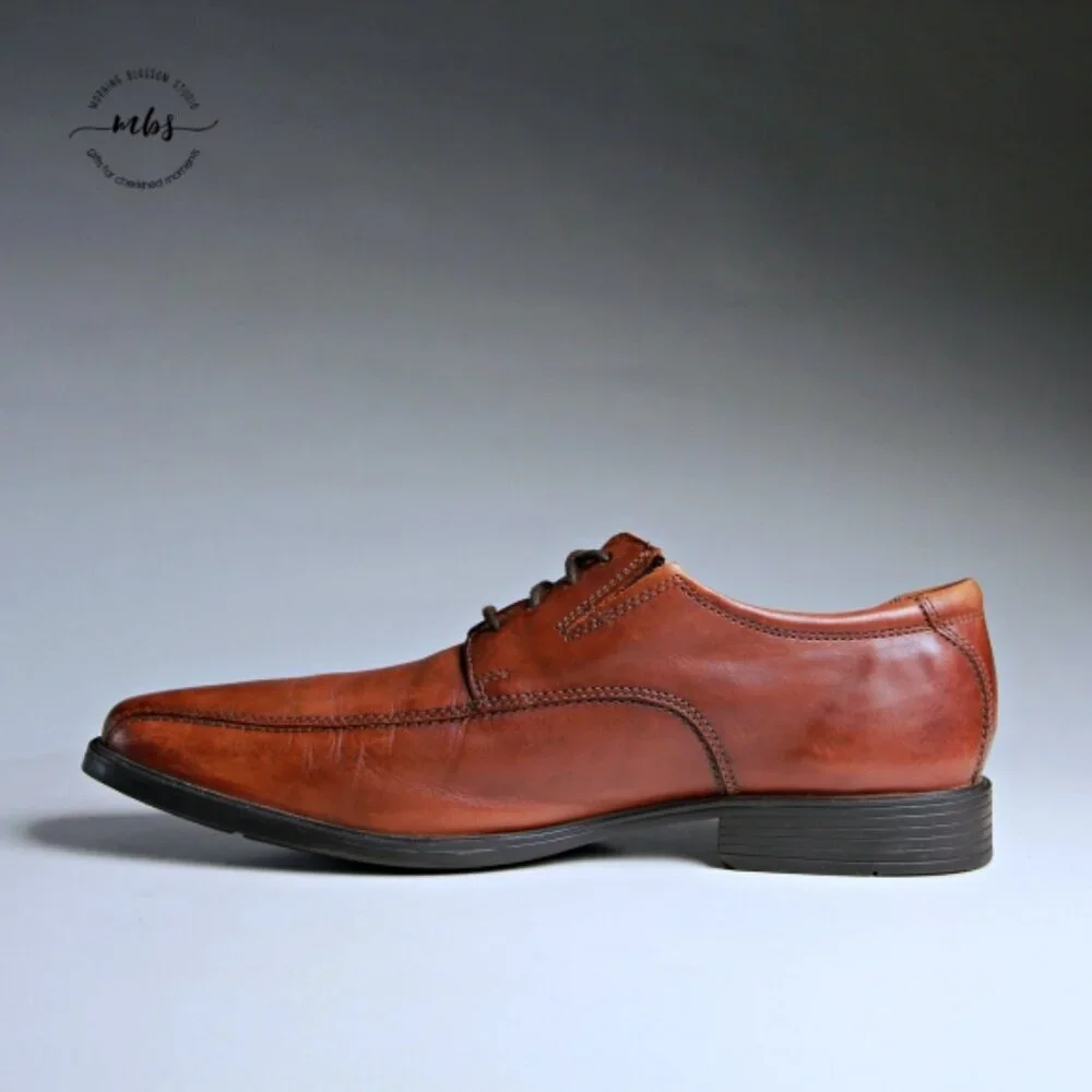 Clarks Tilden Walk Leather Oxford Brown Tan‎ Men 12